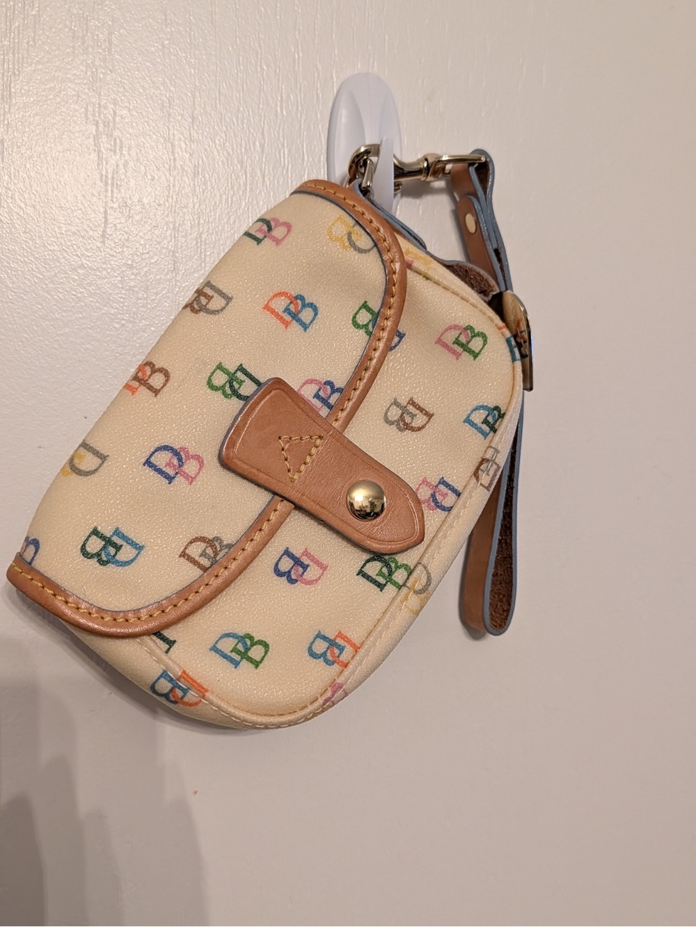 DOONEY & BOURKE Y2K Wristlet Rainbow Logo